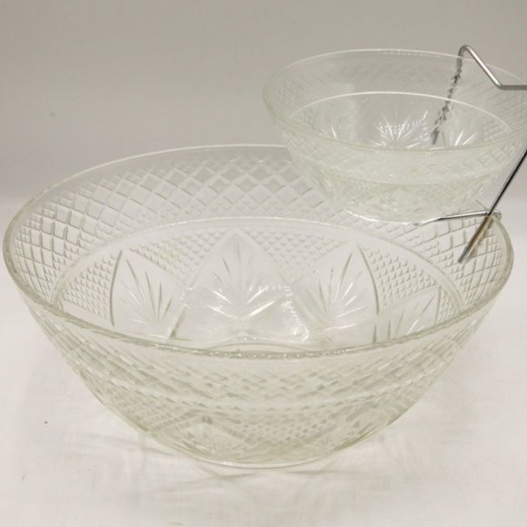 Other - Vintage MCM crystal chip and dip bowl